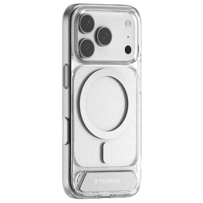 Étui MagSafe pour Apple iPhone 17 Pro Max, Torras, Pstand, Transparent