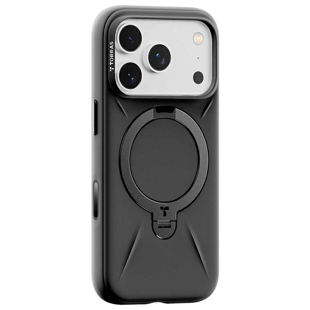 Étui MagSafe pour Apple iPhone 17 Pro Max, Torras, QPRO Silicone, Noir