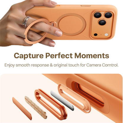 Étui MagSafe pour Apple iPhone 17 Pro Max, Torras, QPRO Silicone, Orange