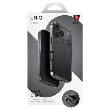 Coque MagSafe pour Apple iPhone 17 Pro Max, UNIQ, Clario MagClick, Noire