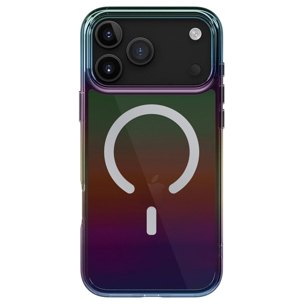 Coque MagSafe pour Apple iPhone 17 Pro Max, UNIQ, Iridescia MagClick, Aurora