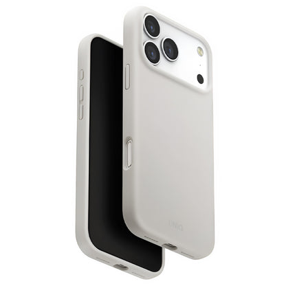 MagSafe Hülle für Apple iPhone 17 Pro Max, UNIQ, Lino MagClick, Grau