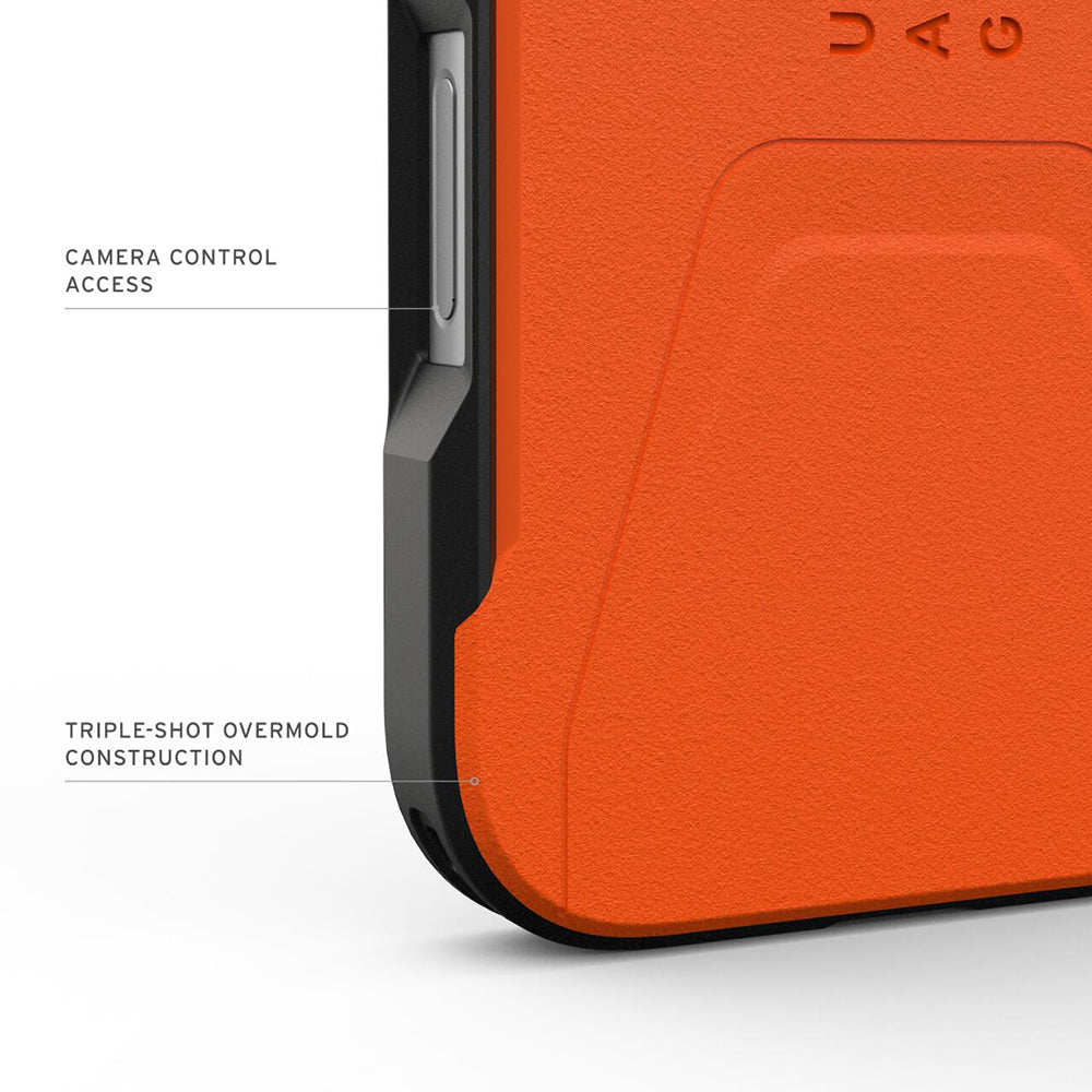 Coque MagSafe pour Apple iPhone 17 Pro Max, Urban Armor Gear, Civilian LT, Orange
