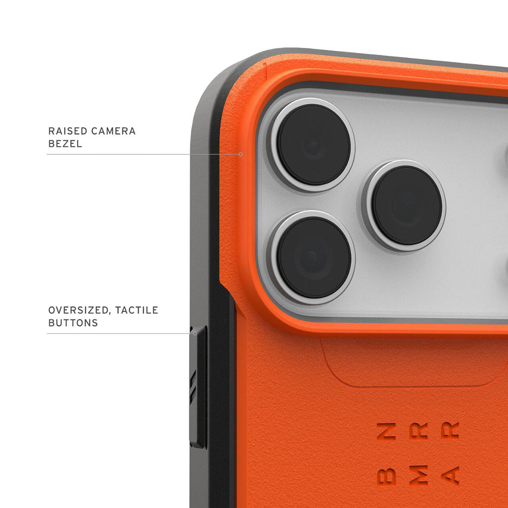 Coque MagSafe pour Apple iPhone 17 Pro Max, Urban Armor Gear, Civilian LT, Orange