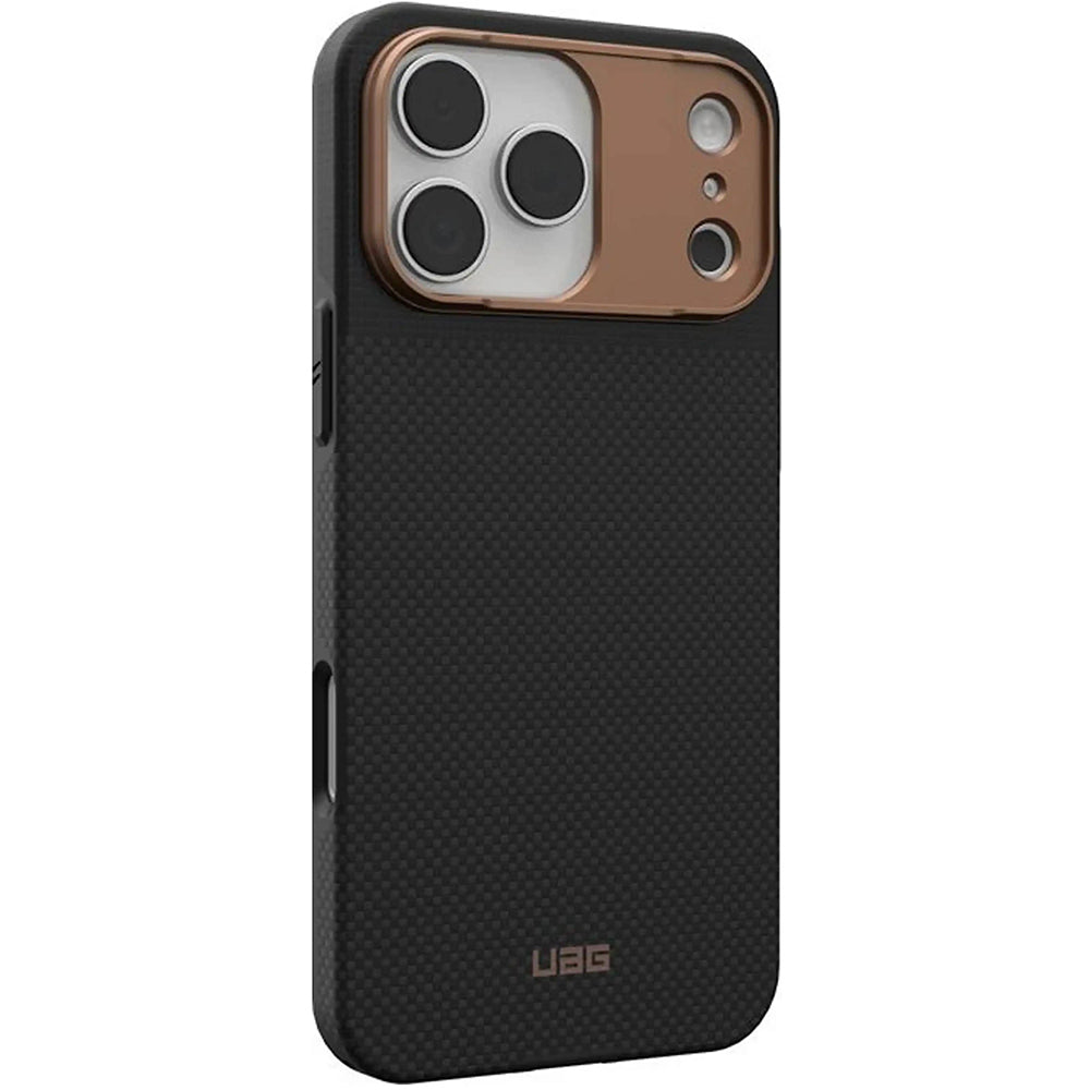 Custodia MagSafe per Apple iPhone 17 Pro Max, Urban Armor Gear, Fibr Armr, Nero Bronzo