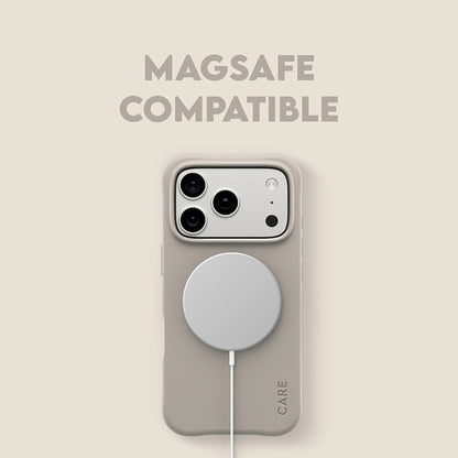 Custodia MagSafe per Apple iPhone 17 Pro, PanzerGlass, Care Fashionable, Beige