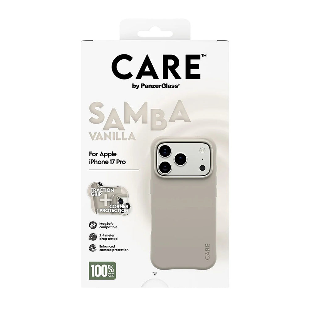 Custodia MagSafe per Apple iPhone 17 Pro, PanzerGlass, Care Fashionable, Beige