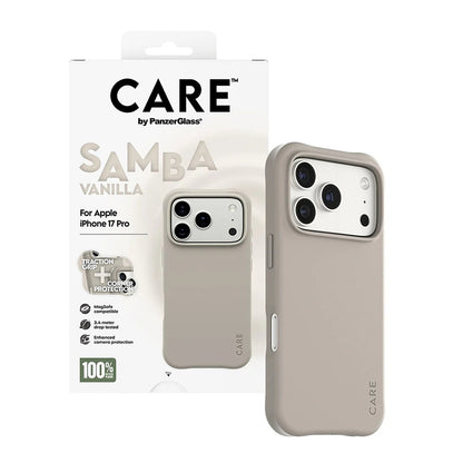 Custodia MagSafe per Apple iPhone 17 Pro, PanzerGlass, Care Fashionable, Beige