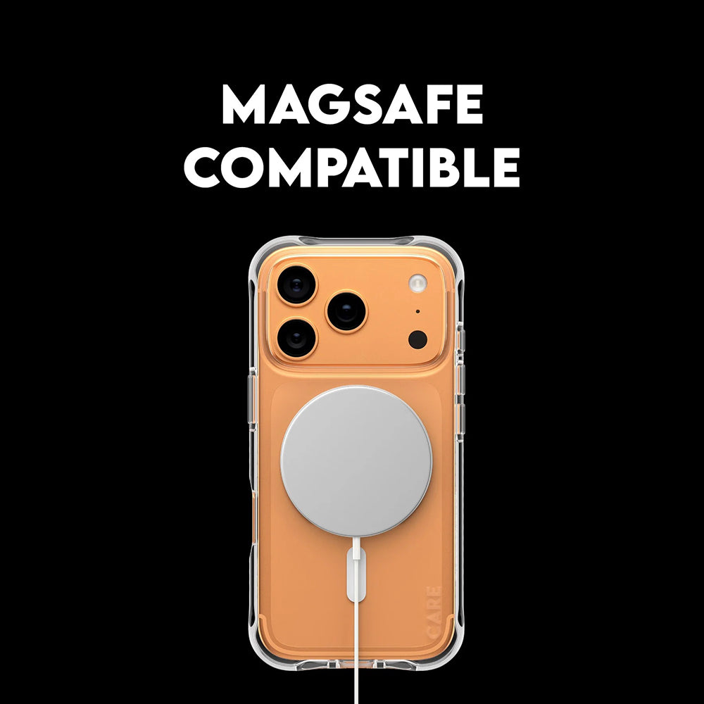 MagSafe Hülle für Apple iPhone 17 Pro, PanzerGlass, modisch, transparent weiß