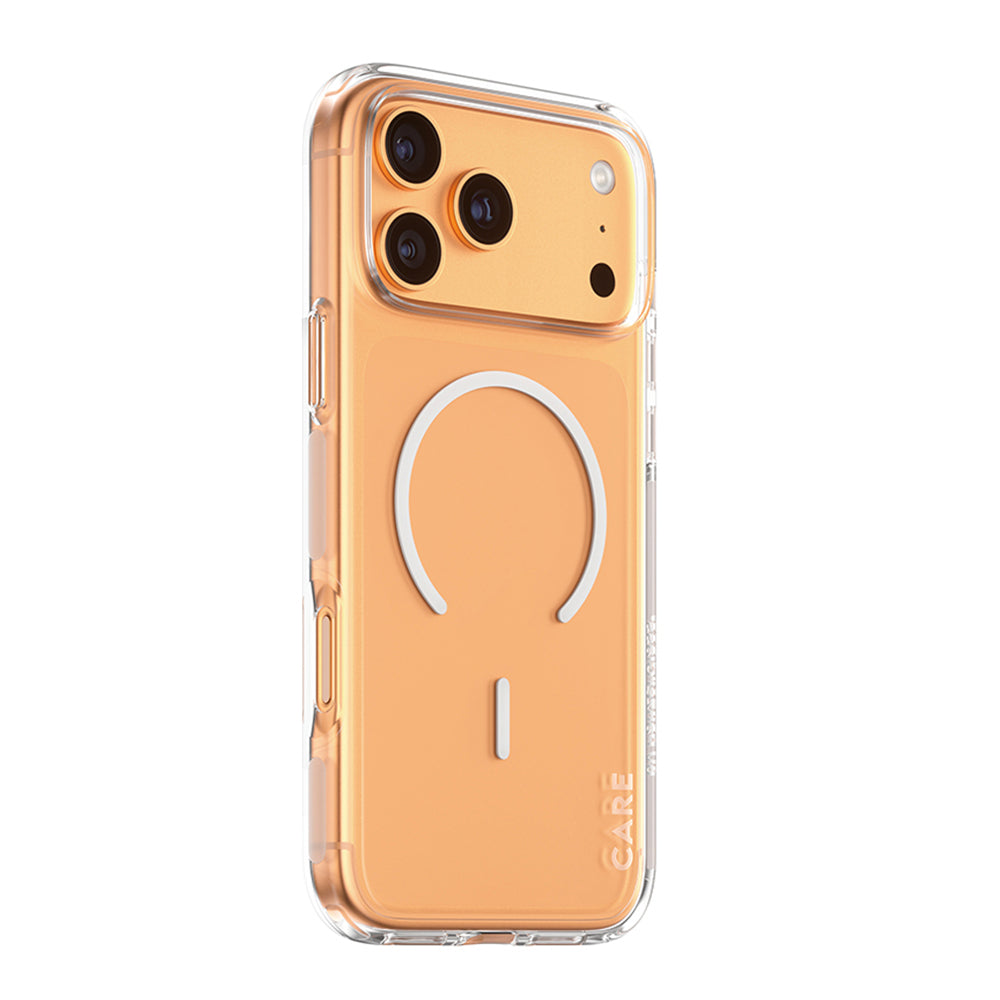 Coque MagSafe pour Apple iPhone 17 Pro, PanzerGlass, Care Urban Explorer, Transparente Blanche
