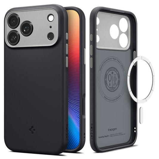 Coque MagSafe pour Apple iPhone 17 Pro, Spigen, Caseology Nano Pop, Noire