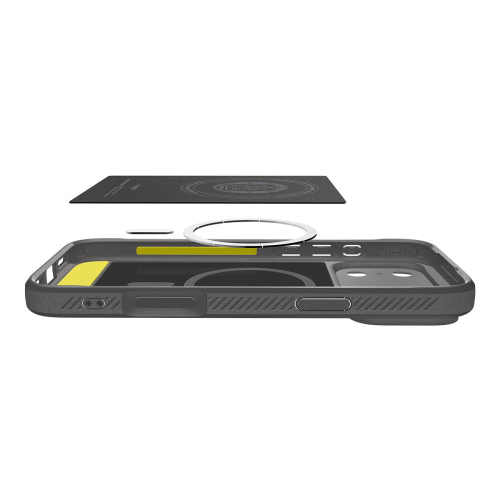 MagSafe Case for Apple iPhone 17 Pro, Spigen, Rugged Armor, Gray