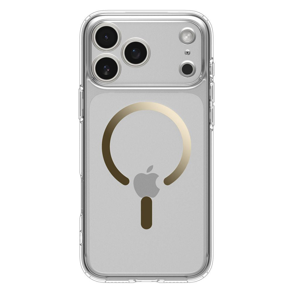 Coque MagSafe pour Apple iPhone 17 Pro, Spigen, Ultra Hybrid, Or Transparent