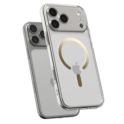 Coque MagSafe pour Apple iPhone 17 Pro, Spigen, Ultra Hybrid, Or Transparent