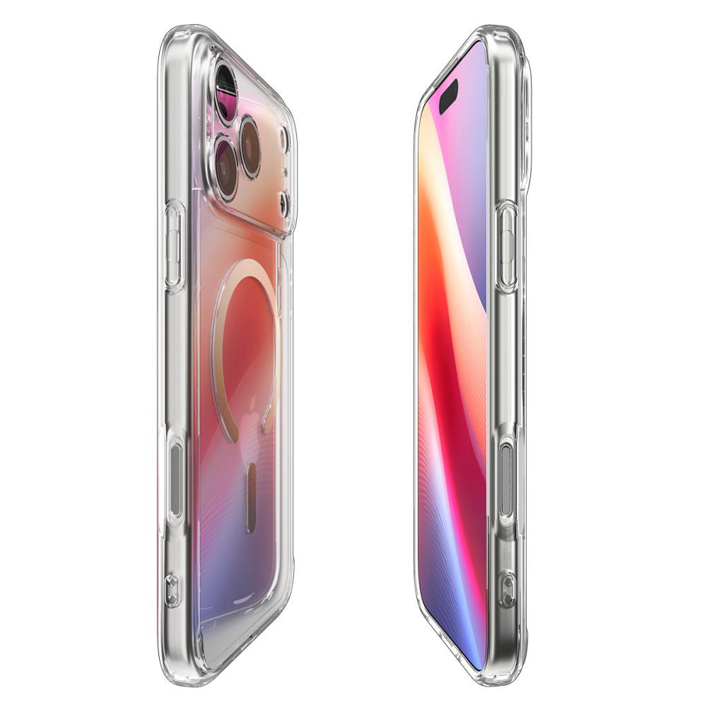 Coque MagSafe pour Apple iPhone 17 Pro, Spigen, Ultra Hybrid, Or Transparent