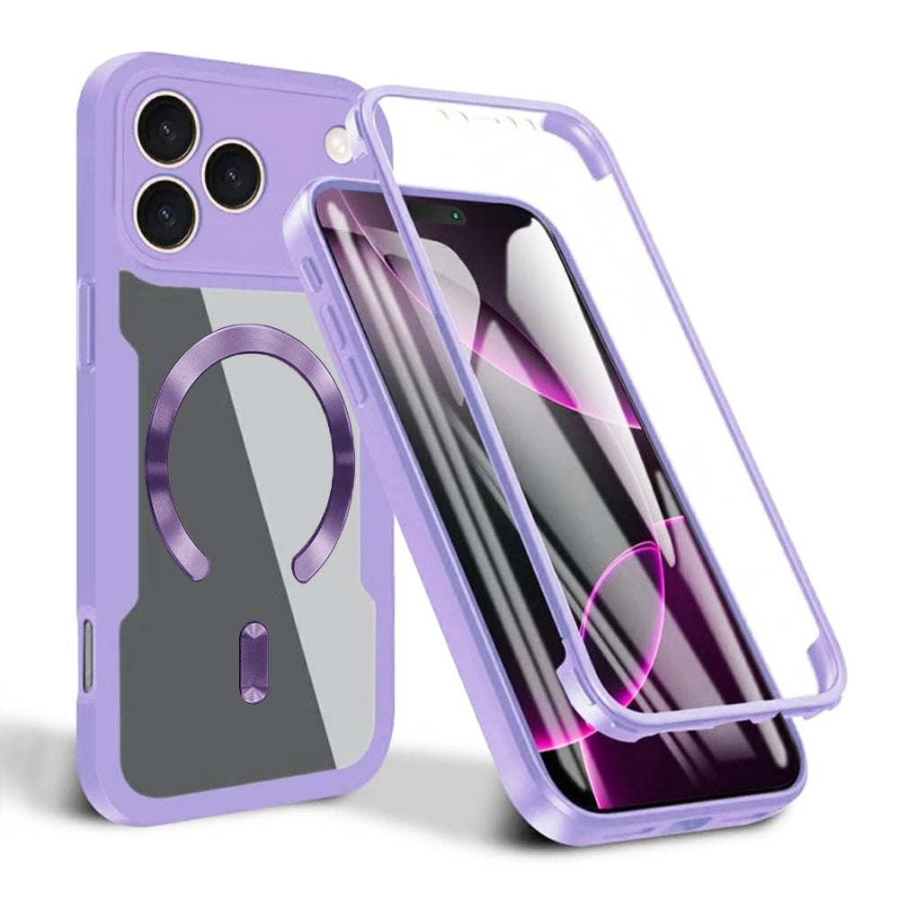 Custodia MagSafe per Apple iPhone 17 Pro, Techsuit, ColorVerse 360, Viola