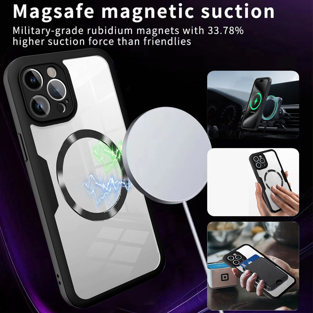 Custodia MagSafe per Apple iPhone 17 Pro, Techsuit, ColorVerse 360, Viola