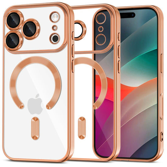 Étui MagSafe pour Apple iPhone 17 Pro, Techsuit, Luxury Crystal, Orange