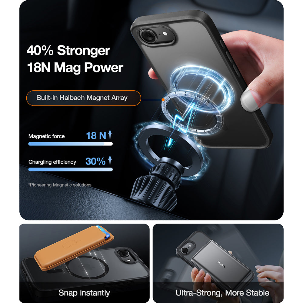 Étui MagSafe pour Apple iPhone 17 Pro, Torras, Guardian, Orange