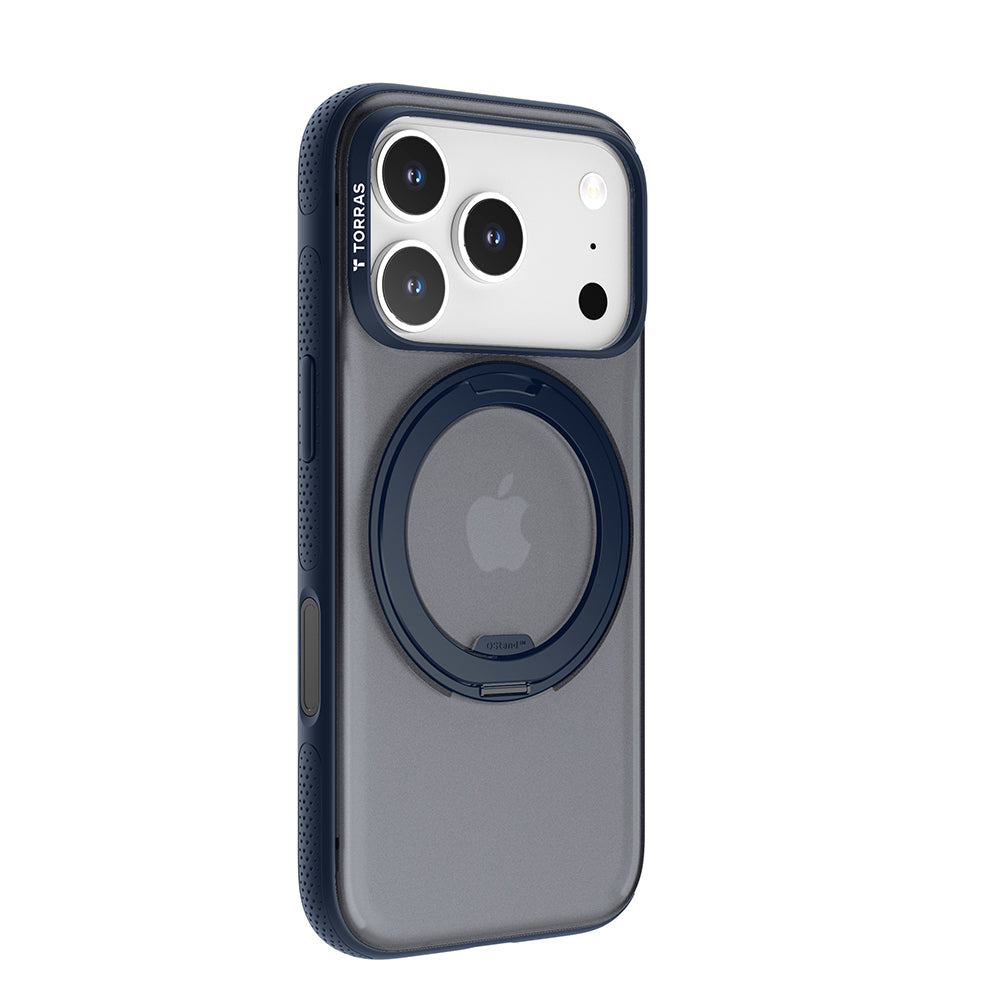 Custodia MagSafe per Apple iPhone 17 Pro, Torras, Ostand R Fitness, Blu