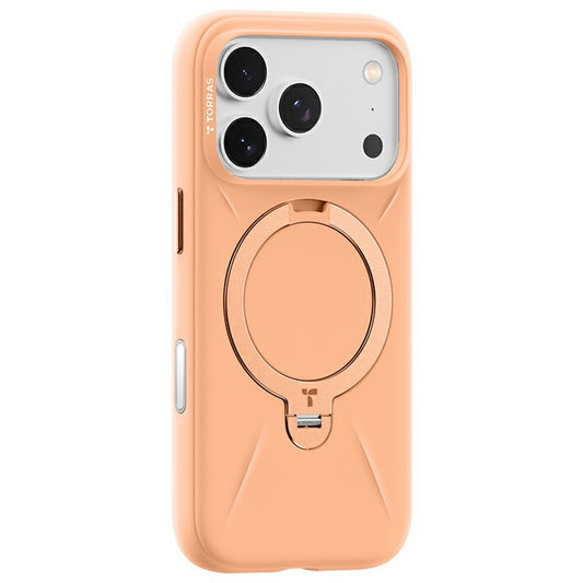 Étui MagSafe pour Apple iPhone 17 Pro, Torras, QPRO Silicone, Orange