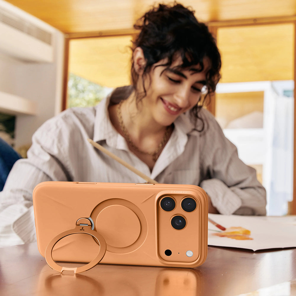 MagSafe Hülle für Apple iPhone 17 Pro, Torras, QPRO Silikon, Matcha Grün