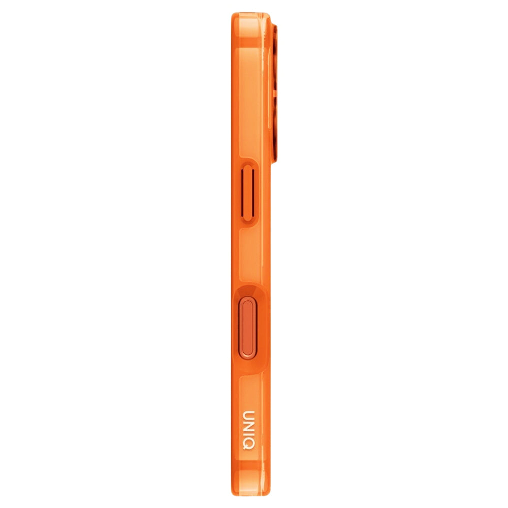 Coque MagSafe pour Apple iPhone 17 Pro, UNIQ, Clario MagClick, Orange