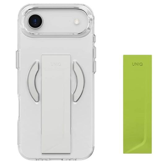 Custodia MagSafe per Apple iPhone 17 Pro, UNIQ, Heldro Air MagClick, Grigio Trasparente