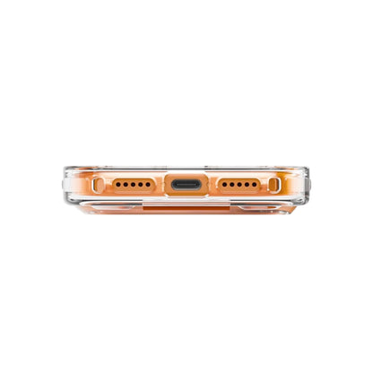 Custodia MagSafe per Apple iPhone 17 Pro, UNIQ, Heldro Air MagClick, Arancione Trasparente