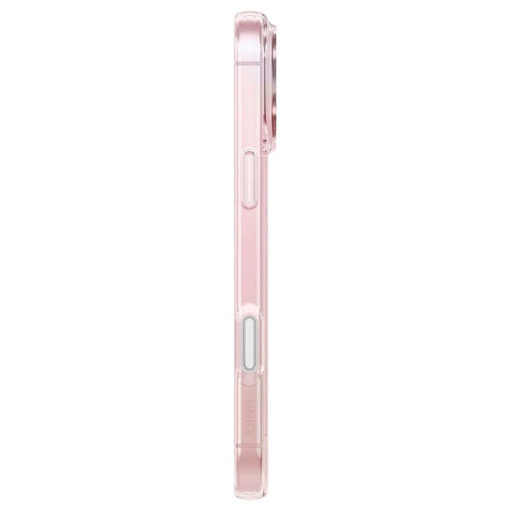 Custodia MagSafe per Apple iPhone 17 Pro, UNIQ, Iridescia MagClick, Blu Pastello