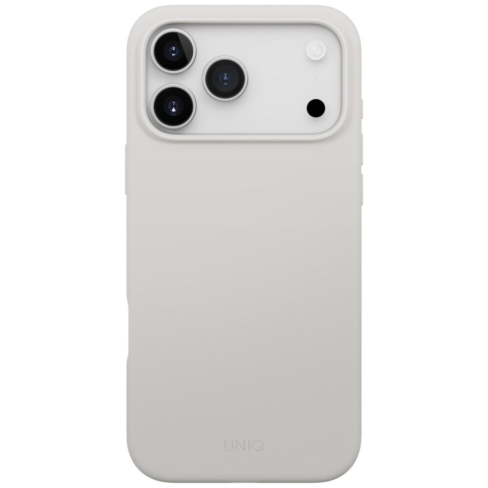 Custodia MagSafe per Apple iPhone 17 Pro, UNIQ, Lino MagClick, Grigio