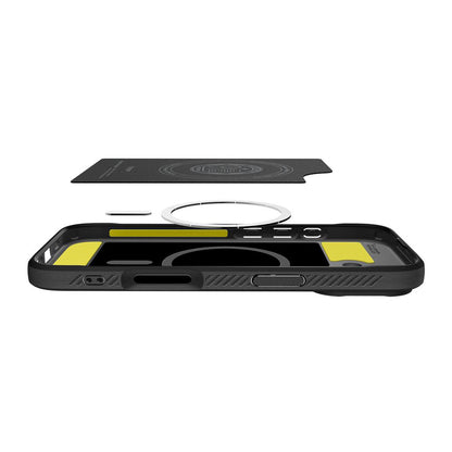 Coque MagSafe pour Apple iPhone 17, Spigen, Rugged Armor, Noir Mat