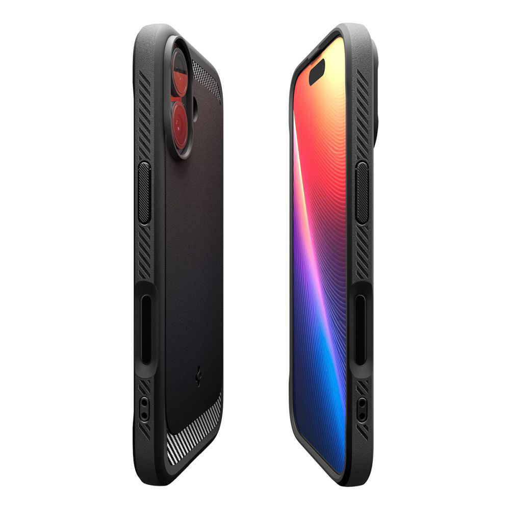 Coque MagSafe pour Apple iPhone 17, Spigen, Rugged Armor, Noir Mat