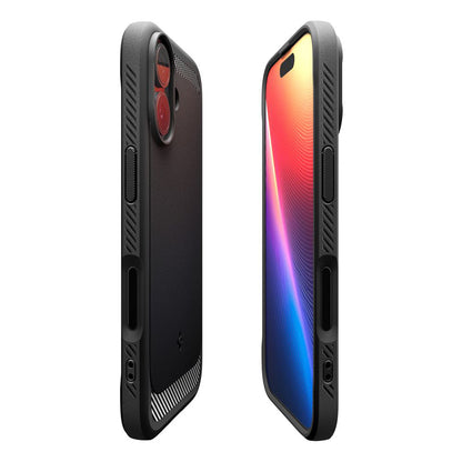 Coque MagSafe pour Apple iPhone 17, Spigen, Rugged Armor, Noir Mat