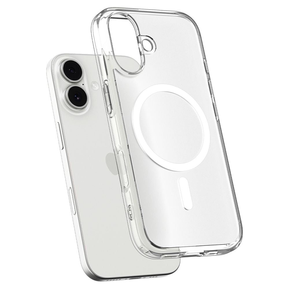 Coque MagSafe pour Apple iPhone 17, Spigen, Ultra Hybrid, Blanc Satiné