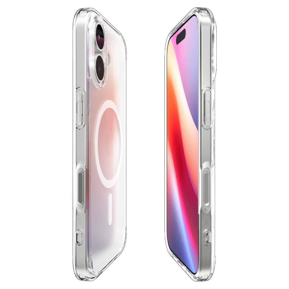 Coque MagSafe pour Apple iPhone 17, Spigen, Ultra Hybrid, Blanc Satiné