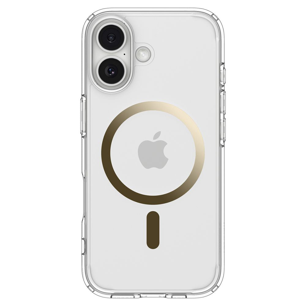 Coque MagSafe pour Apple iPhone 17, Spigen, Ultra Hybrid, Or Transparent