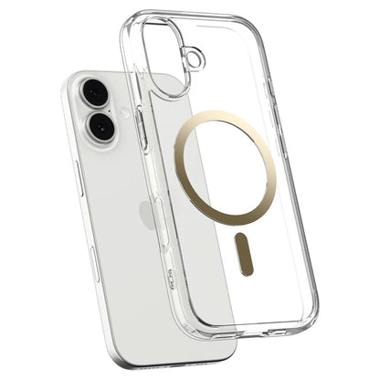 Coque MagSafe pour Apple iPhone 17, Spigen, Ultra Hybrid, Or Transparent