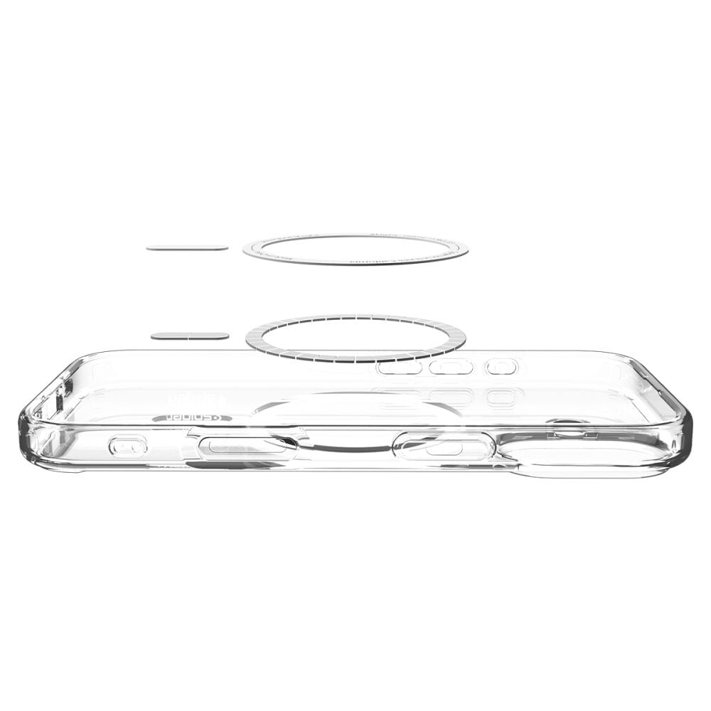 Coque MagSafe pour Apple iPhone 17, Spigen, Ultra Hybrid, Or Transparent