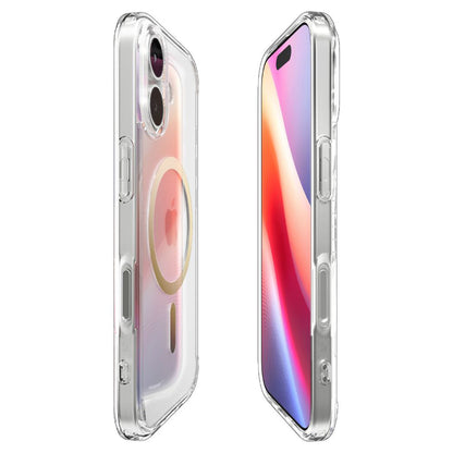 Coque MagSafe pour Apple iPhone 17, Spigen, Ultra Hybrid, Or Transparent