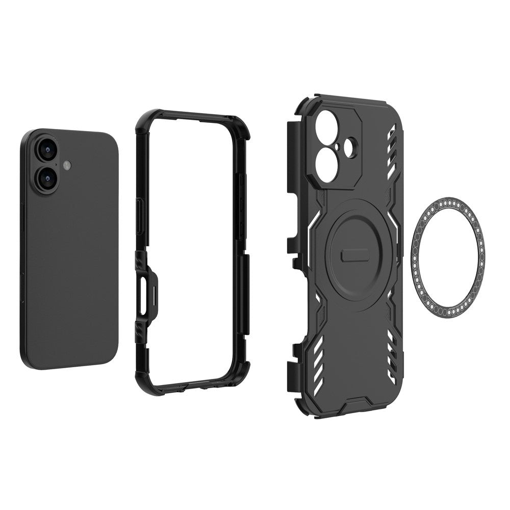 Coque MagSafe pour Apple iPhone 17, Techsuit, ArmorMag, Noire