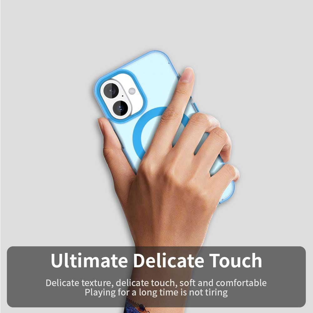 Coque MagSafe pour Apple iPhone 17, Techsuit, CandyCase, Bleue