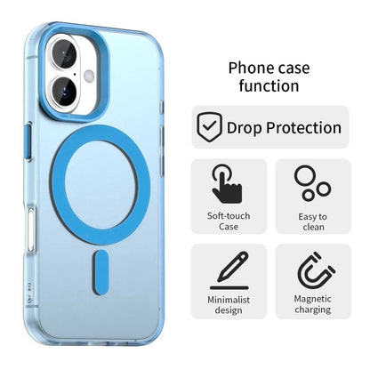 Coque MagSafe pour Apple iPhone 17, Techsuit, CandyCase, Bleue