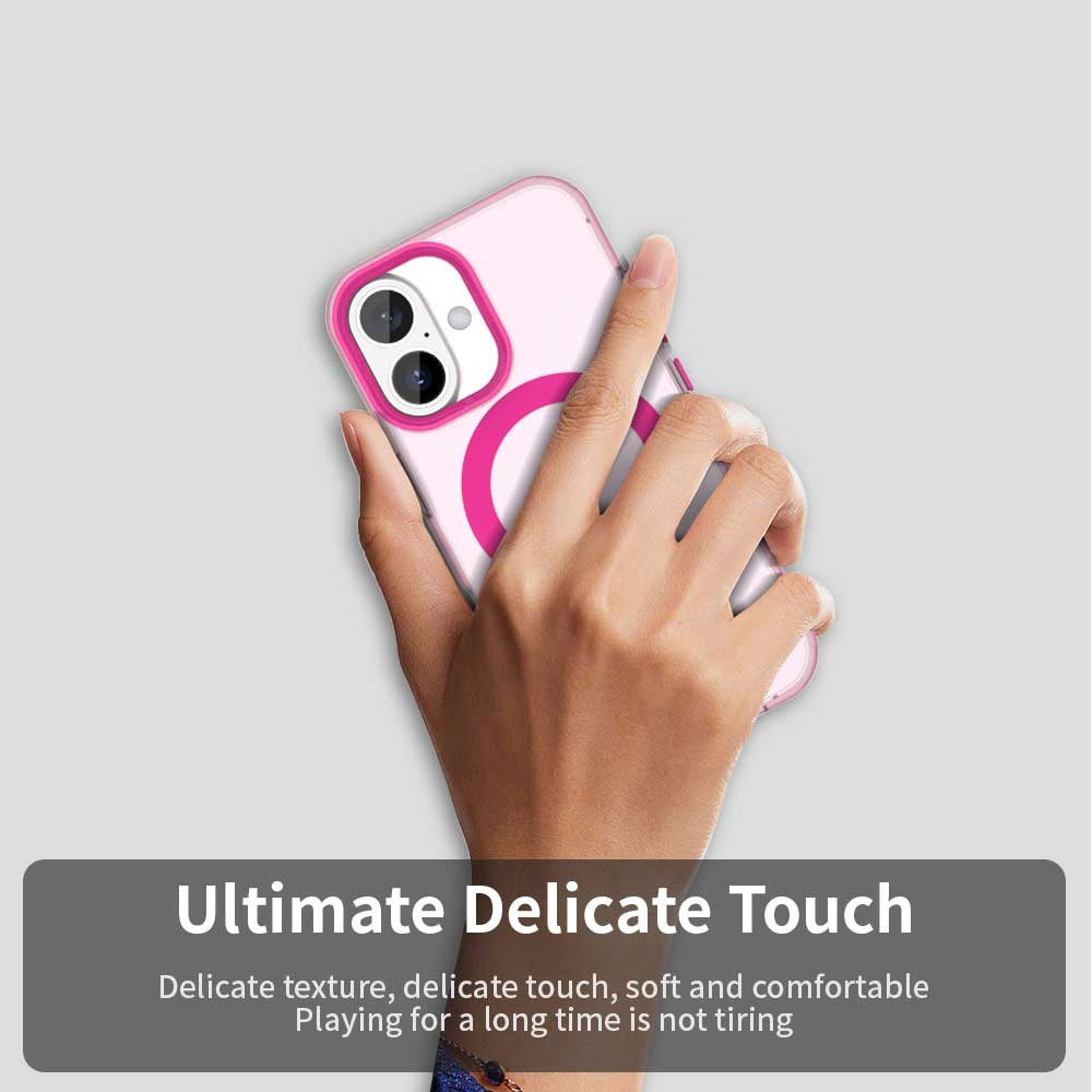 Étui MagSafe pour Apple iPhone 17, Techsuit, CandyCase, Rose