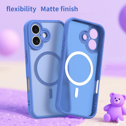 Custodia MagSafe per Apple iPhone 17, Techsuit, HaloFrost II, Blu