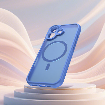 Custodia MagSafe per Apple iPhone 17, Techsuit, HaloFrost II, Blu