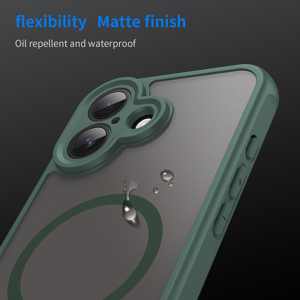 Étui MagSafe pour Apple iPhone 17, Techsuit, HaloFrost II, Vert