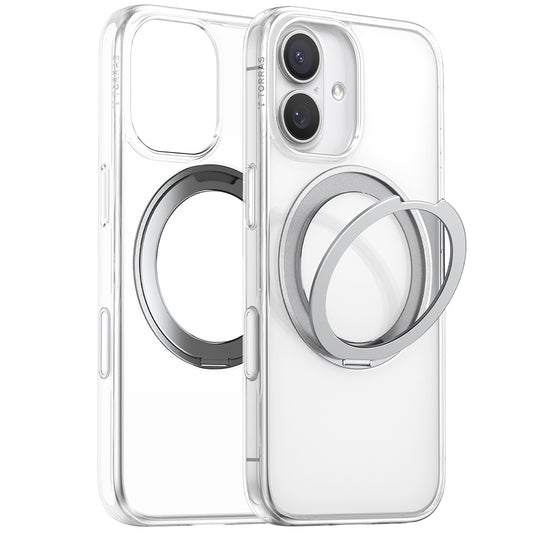 Coque MagSafe pour Apple iPhone 17, Torras, Ostand Pro, Transparente