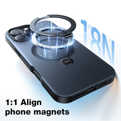 Coque MagSafe pour Apple iPhone 17, Torras, Ostand Spin, Transparente