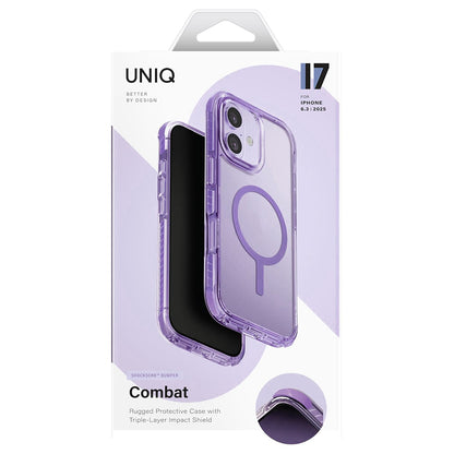 Custodia MagSafe per Apple iPhone 17, UNIQ, Combat MagClick, Viola